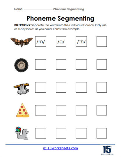 Phoneme Segmenting Worksheets - 15 Worksheets Library