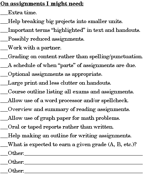 self advocacy worksheet for adults