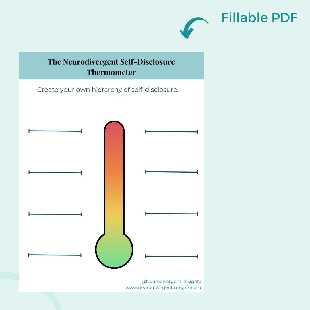 Self-Disclosure Worksheets