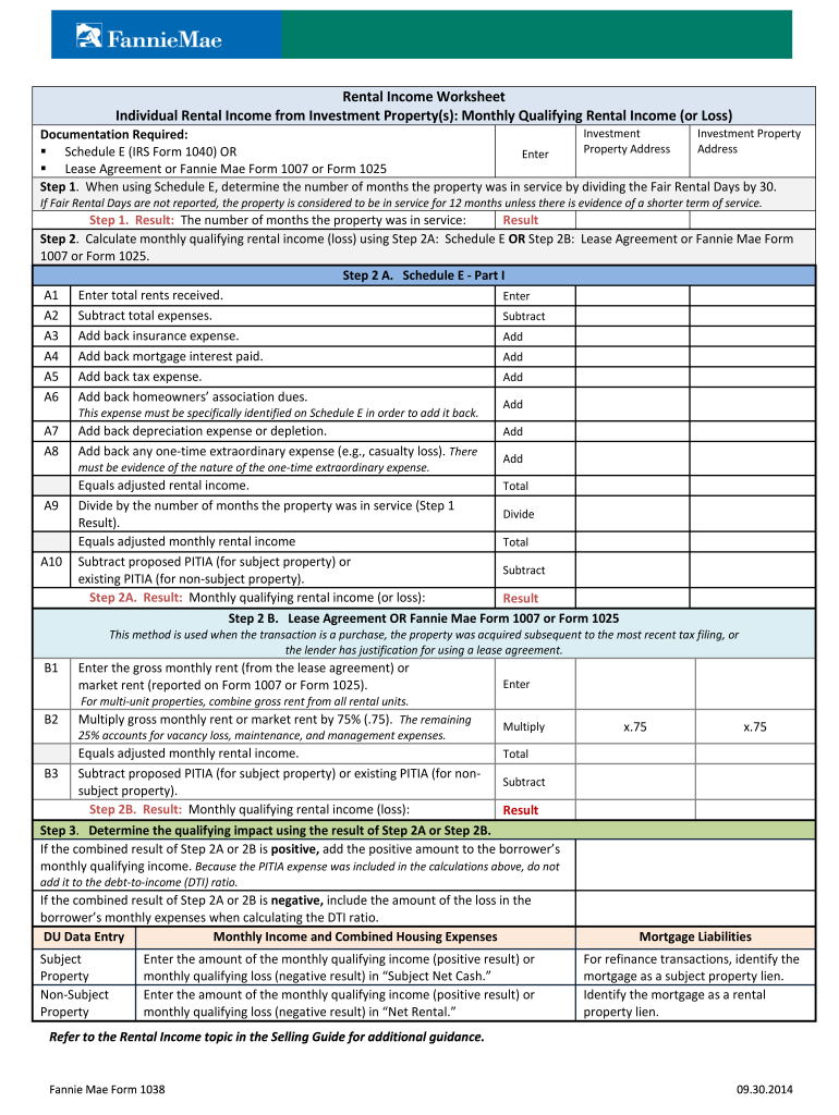 self employment income worksheet