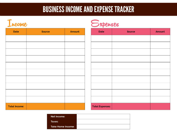self employment income worksheet