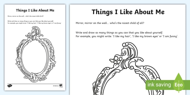 Self-esteem art frame | Easy to print | Twinkl - Twinkl