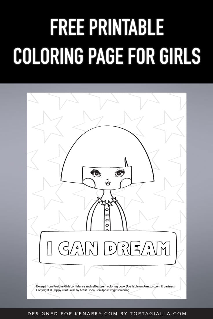 Coloring Page For Girls + Free Printable - Ideas for the Home