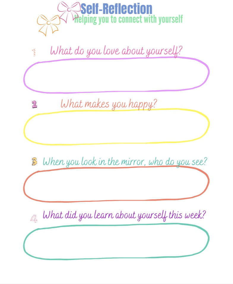 self esteem for girls printables