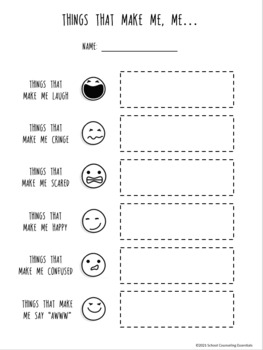 self esteem for teens worksheet