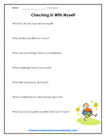 self esteem worksheet for children