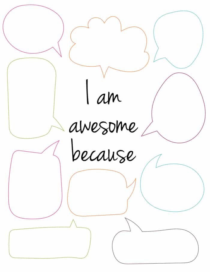 4 Free Printable Self Esteem Worksheets - Freebie Finding Mom