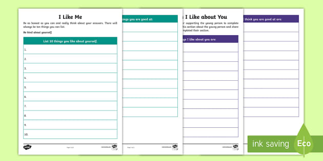 My Rainbow - Self-Esteem Worksheet PK-2 by Counselor Koogle | TPT