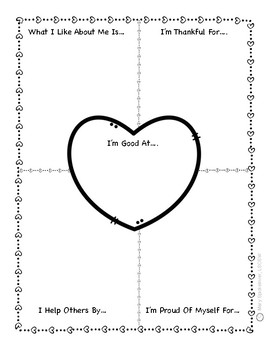 self esteem worksheet for kids free printable