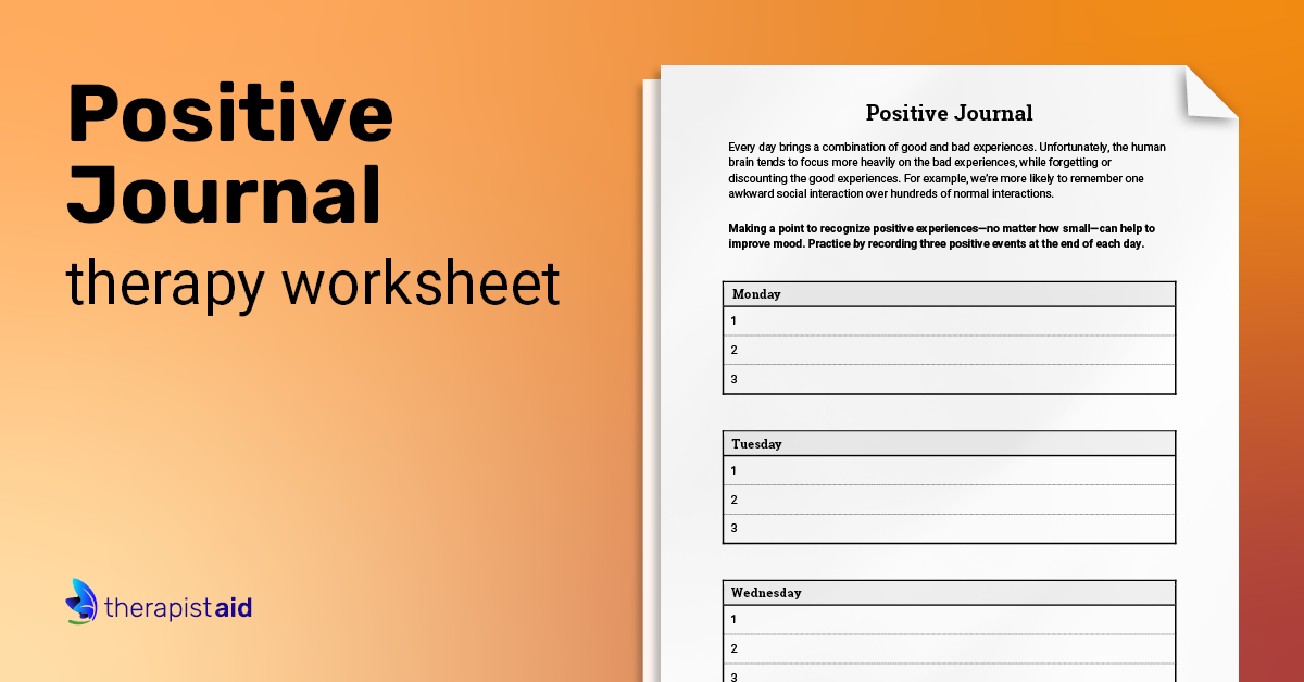 self esteem worksheet therapist aid