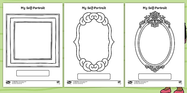 Picture in a Frame: Self Portrait Activity - The Arts