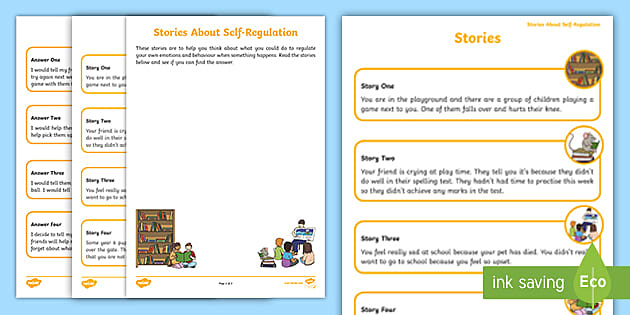 self regulation worksheet for adults