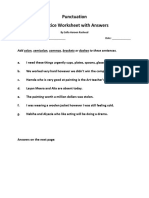 semicolon and colon practice worksheet