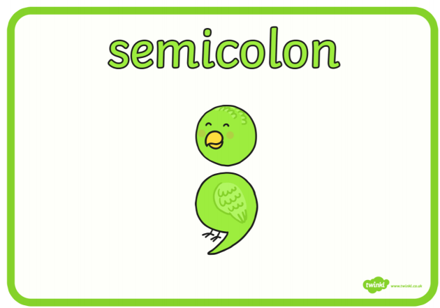 How to Use a Semicolon || Oregon State Guide to Grammar ...
