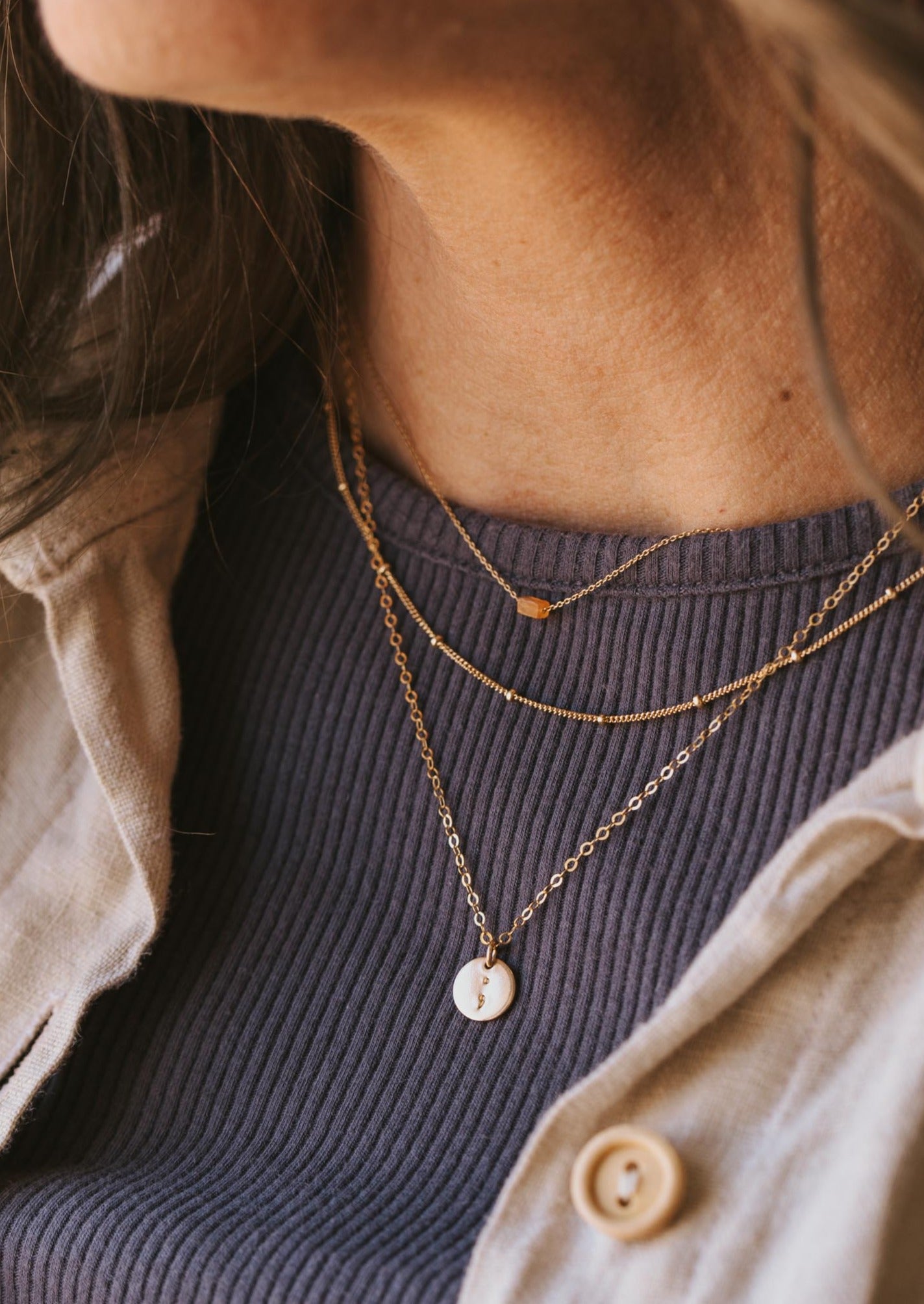 semicolon jewelry