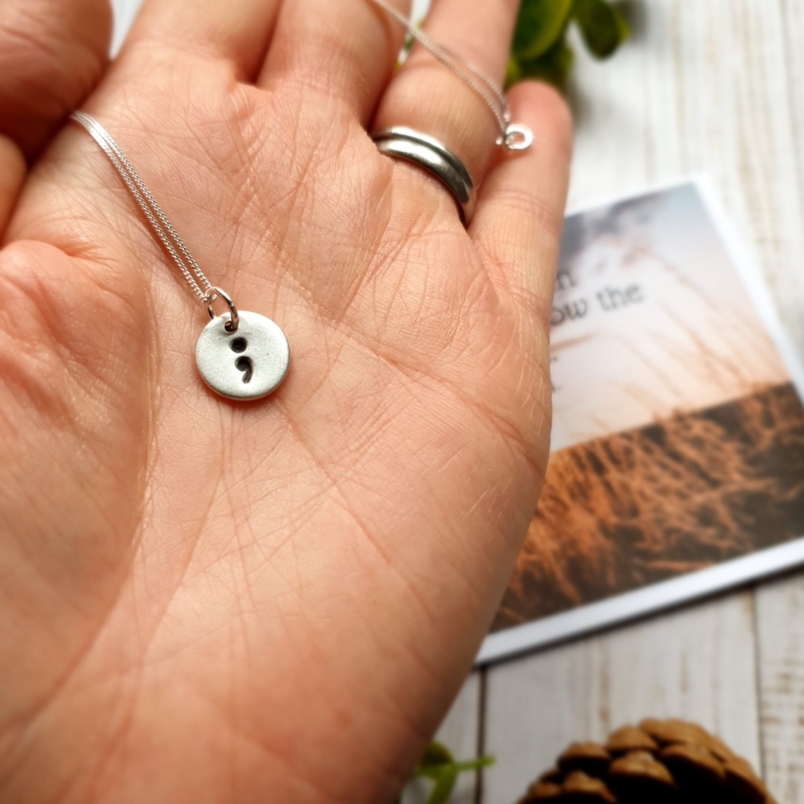 semicolon jewelry