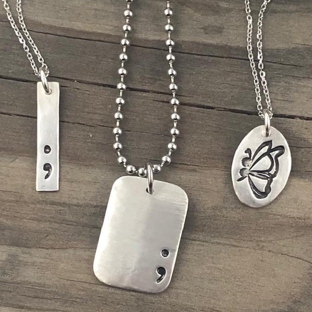 semicolon jewelry