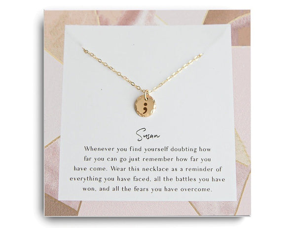 semicolon jewelry