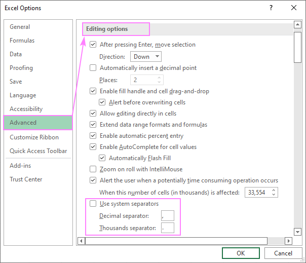 semicolons and com mas to separate worksheet answers