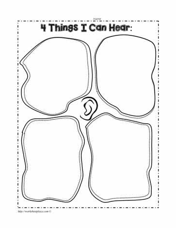 sense of hearing worksheet
