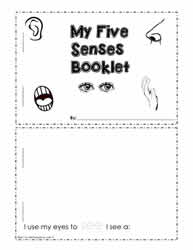 senses worksheet for kindergarten