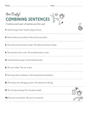 Sentence Combining | Reading Rockets