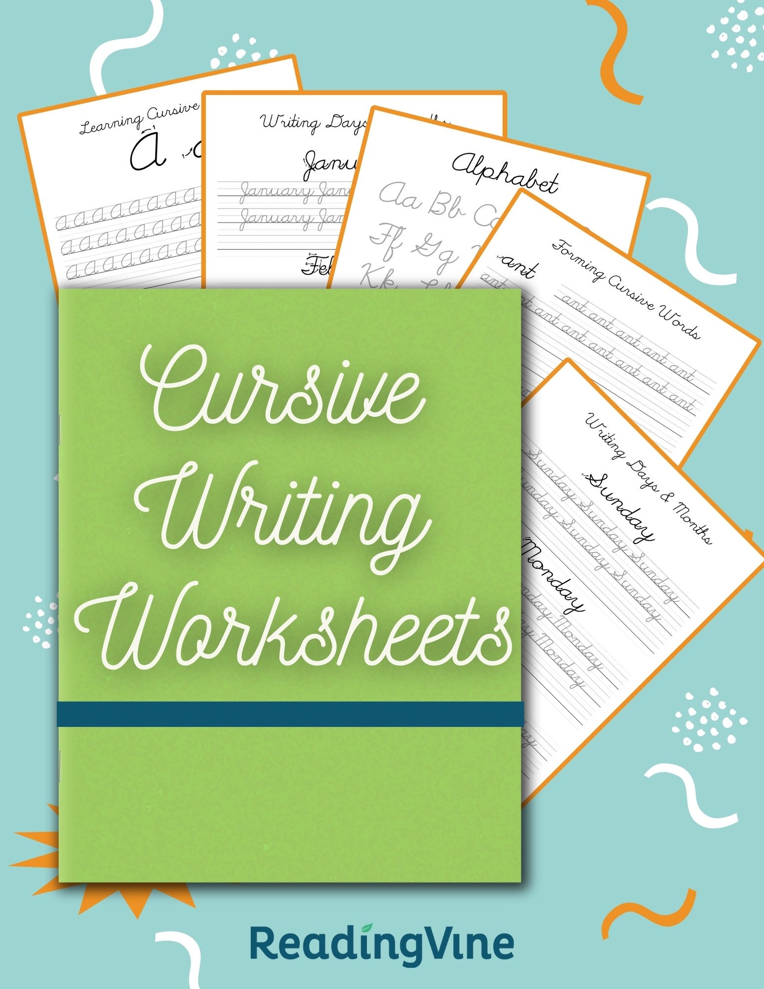 Cursive Writing Practice Sheets (PDF) - ReadingVine