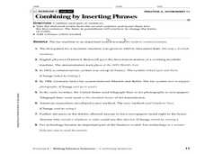 sentence fragment run on worksheet