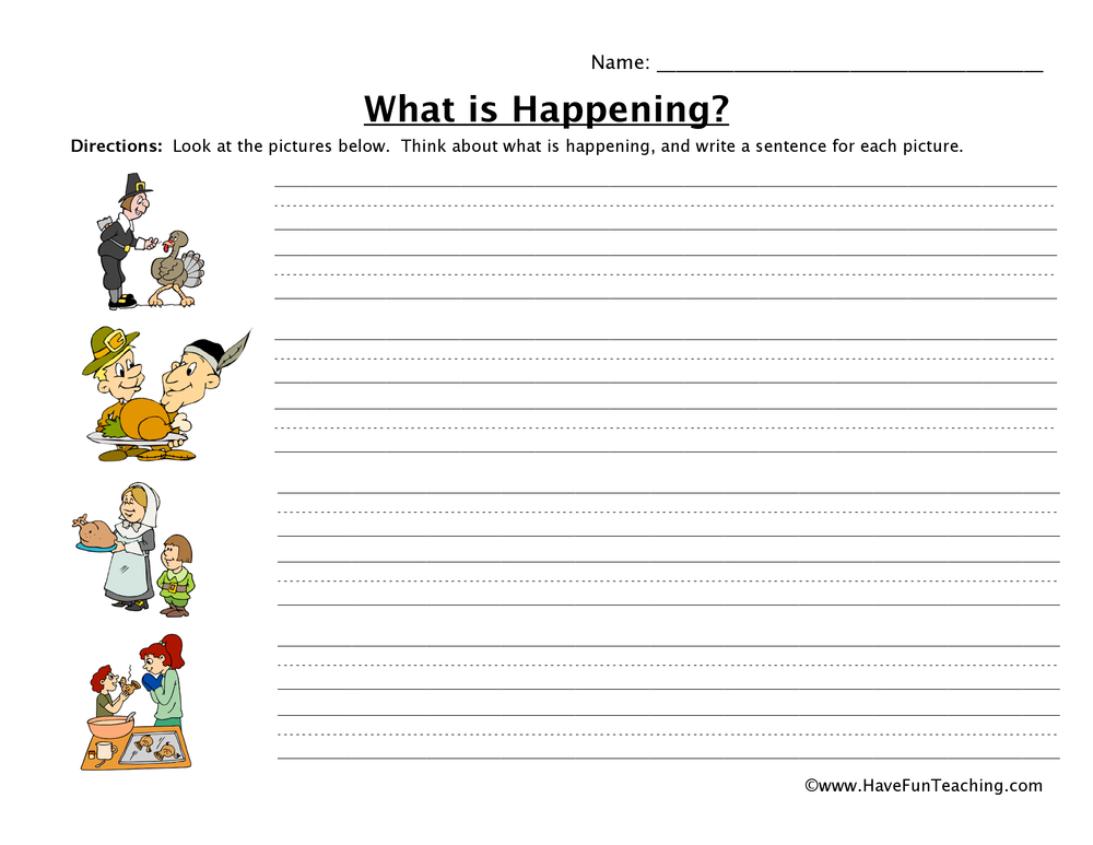 sentence handwriting worksheet