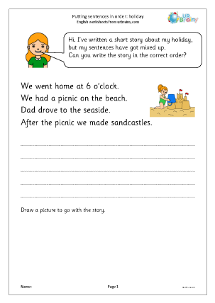 Ordering Sentences - URBrainy.com