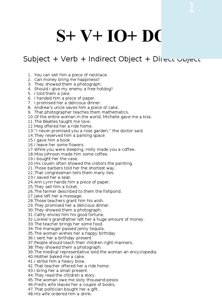 5 Basic Sentence Patterns | Download Free PDF | Nature