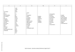 43 Sentence structure English ESL worksheets pdf &  doc