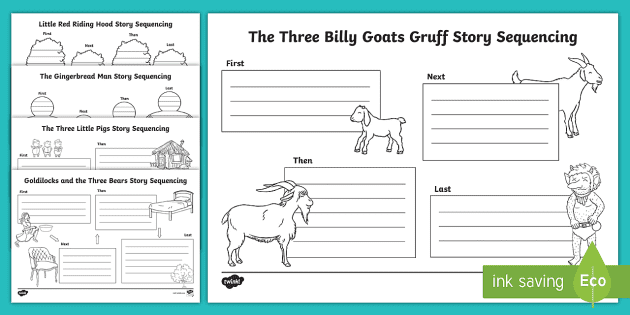 Traditional Tales - Story Sequencing Worksheets - Twinkl