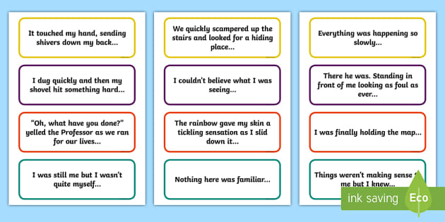 sentence starters for 6th grade
