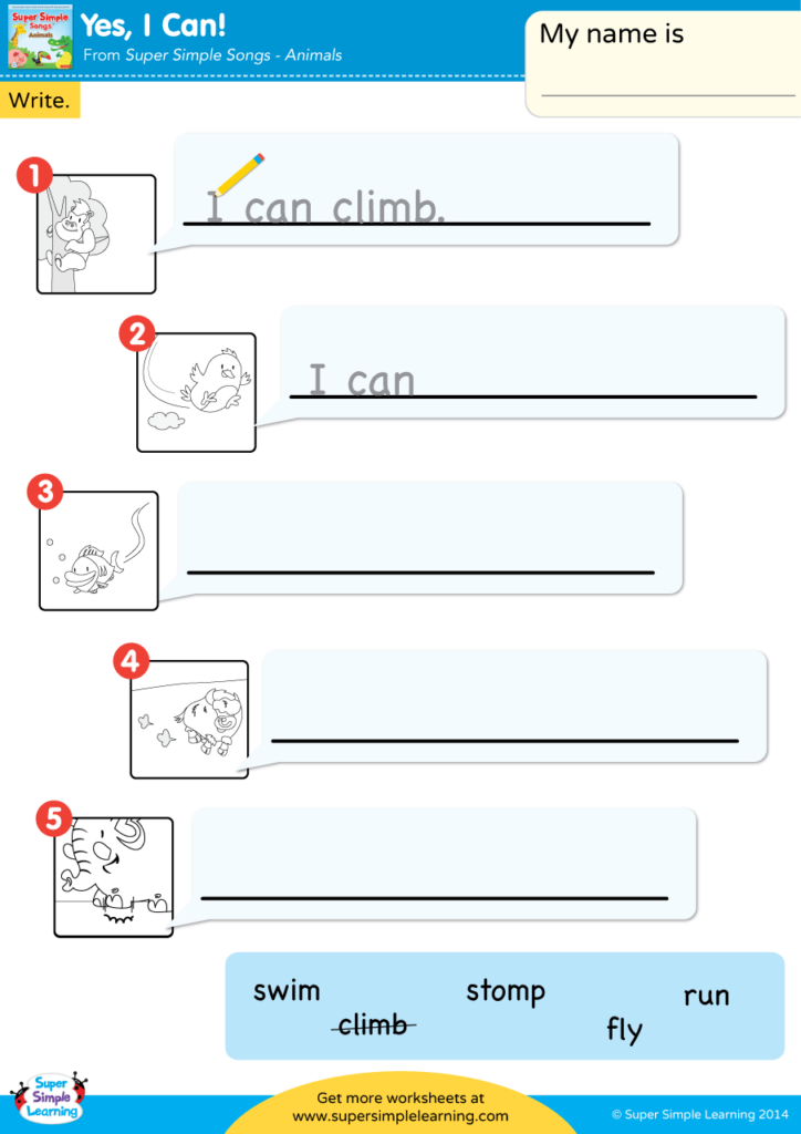 sentence worksheet