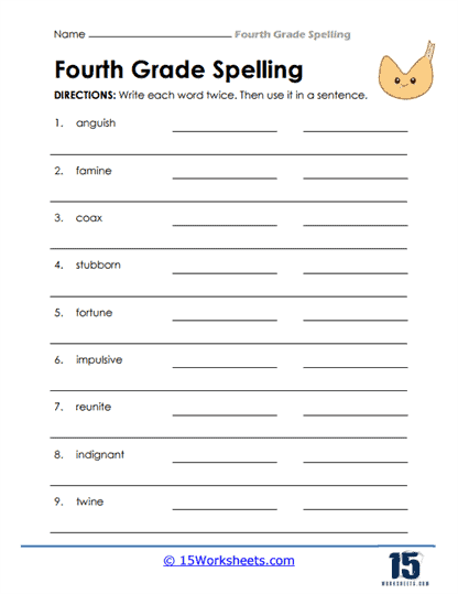 sentences worksheet 4th grade