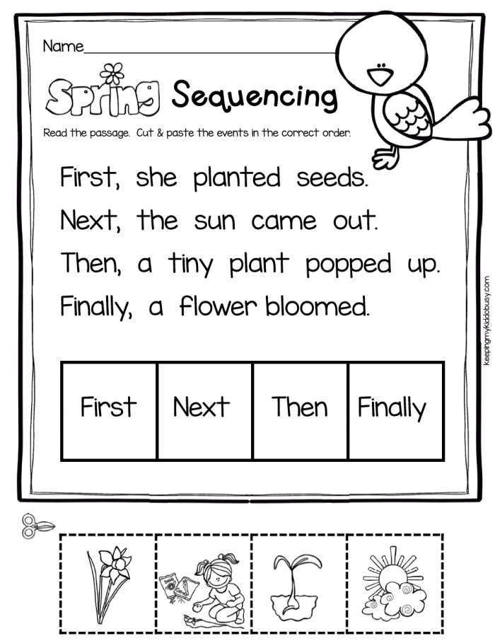 Sequencing Stories For Kindergarten