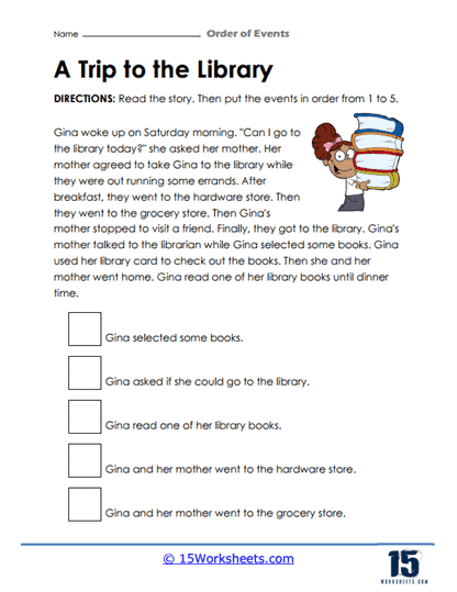 sequence of events worksheet pdf