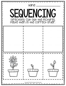 3-Step Sequencing Worksheets - The Keeper of the Memories