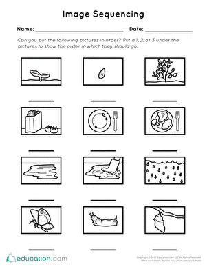 Image Sequencing Assessment | Interactive Worksheet 