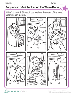 Sequence It: Goldilocks and the Three Bears | Interactive ...