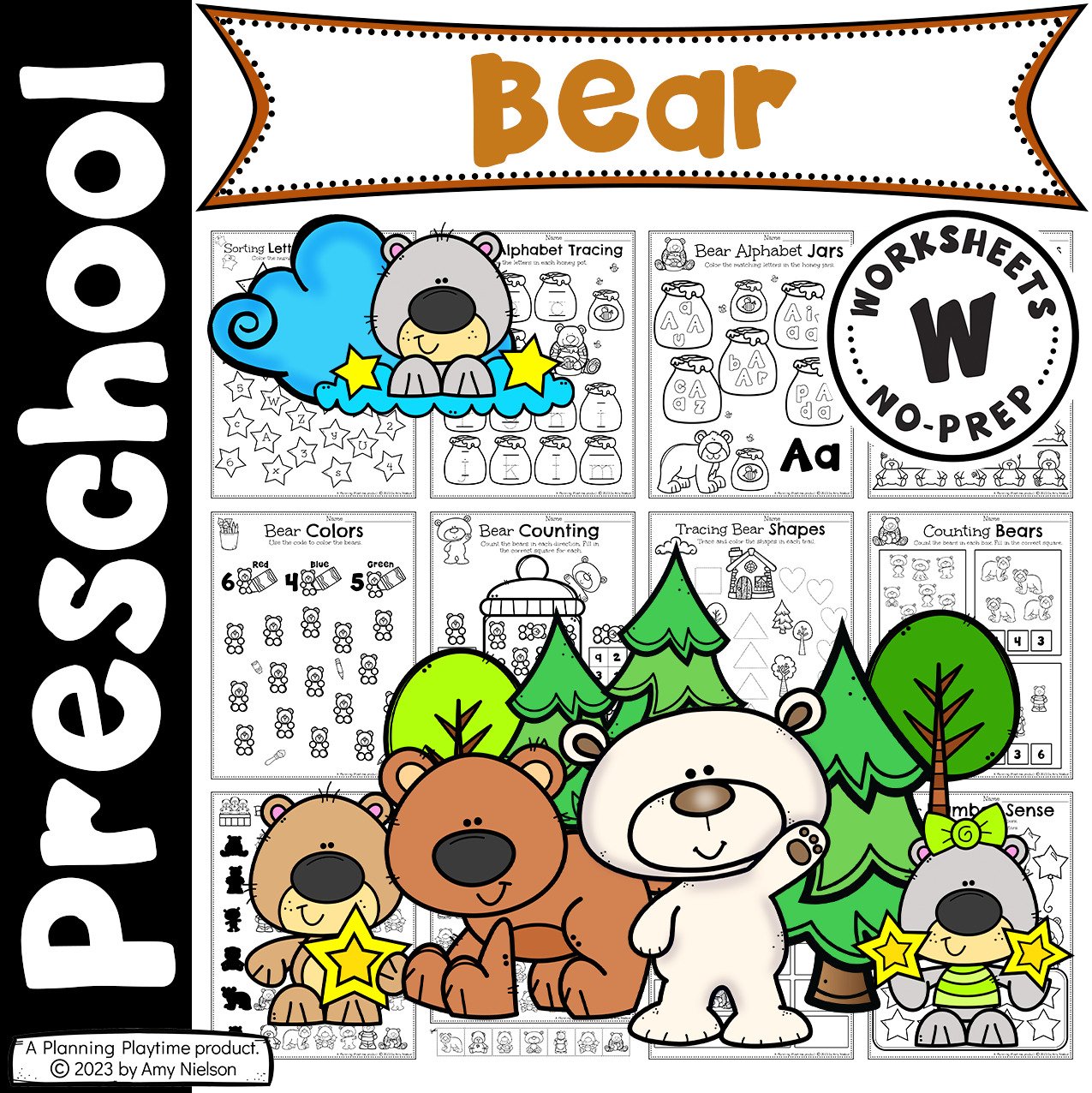 Bear Worksheets For Preschool - Planning Playtime