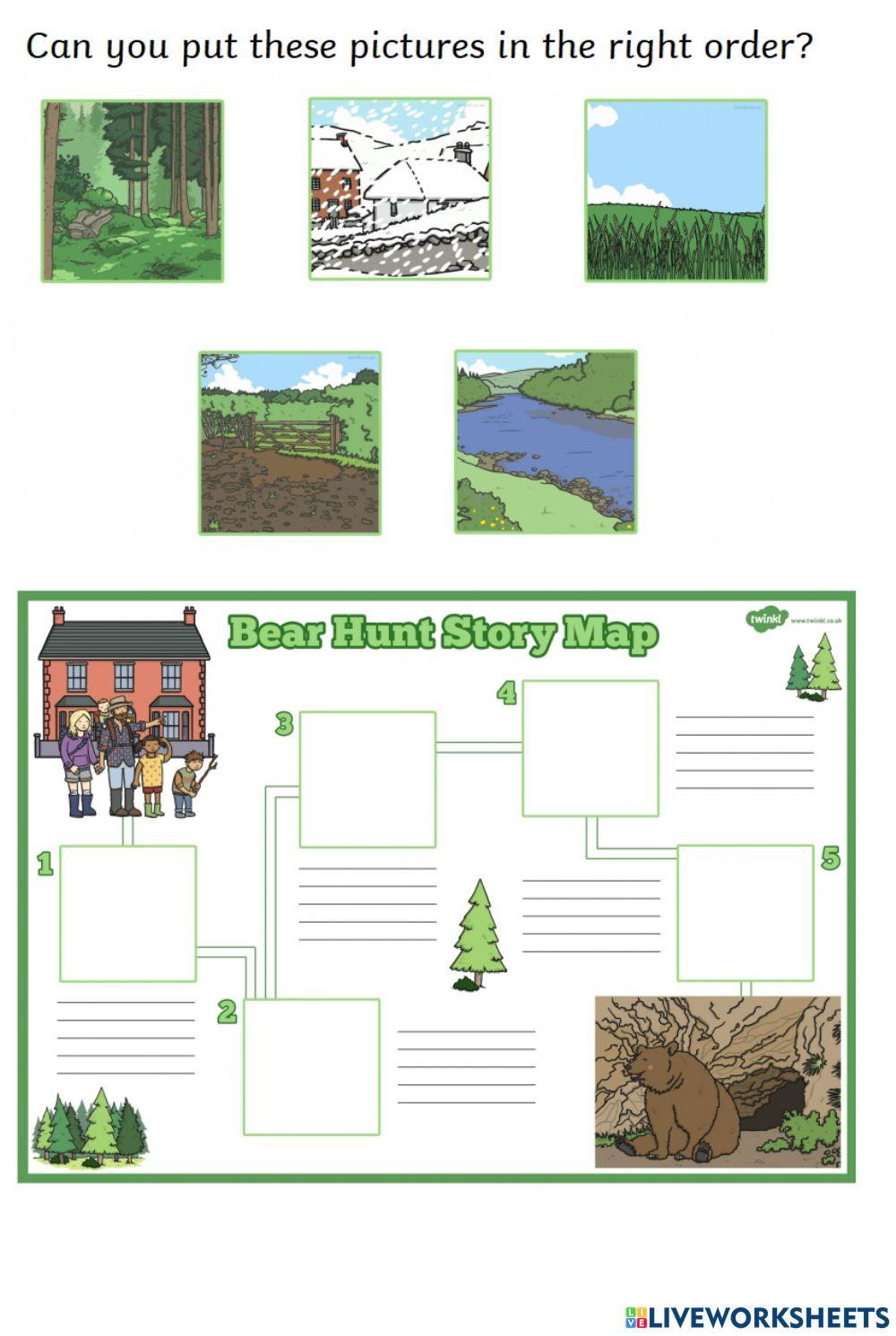 Were Going On A Bear Hunt Sequencing Online Exercise For Live 