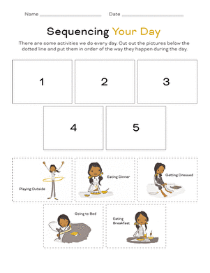 Sequencing Your Day | Interactive Worksheet 