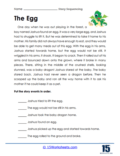 Story Sequencing Worksheets - 15 Worksheets Library