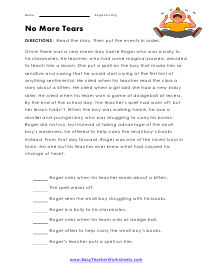sequencing reading worksheet