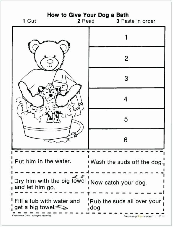 Story Sequencing Worksheets for Kindergarten Free Sequencing ...