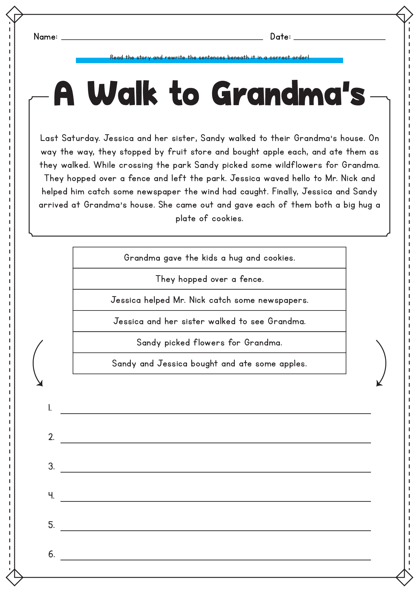 14 Story Sequencing Worksheets 3rd Grade Free PDF at worksheeto com