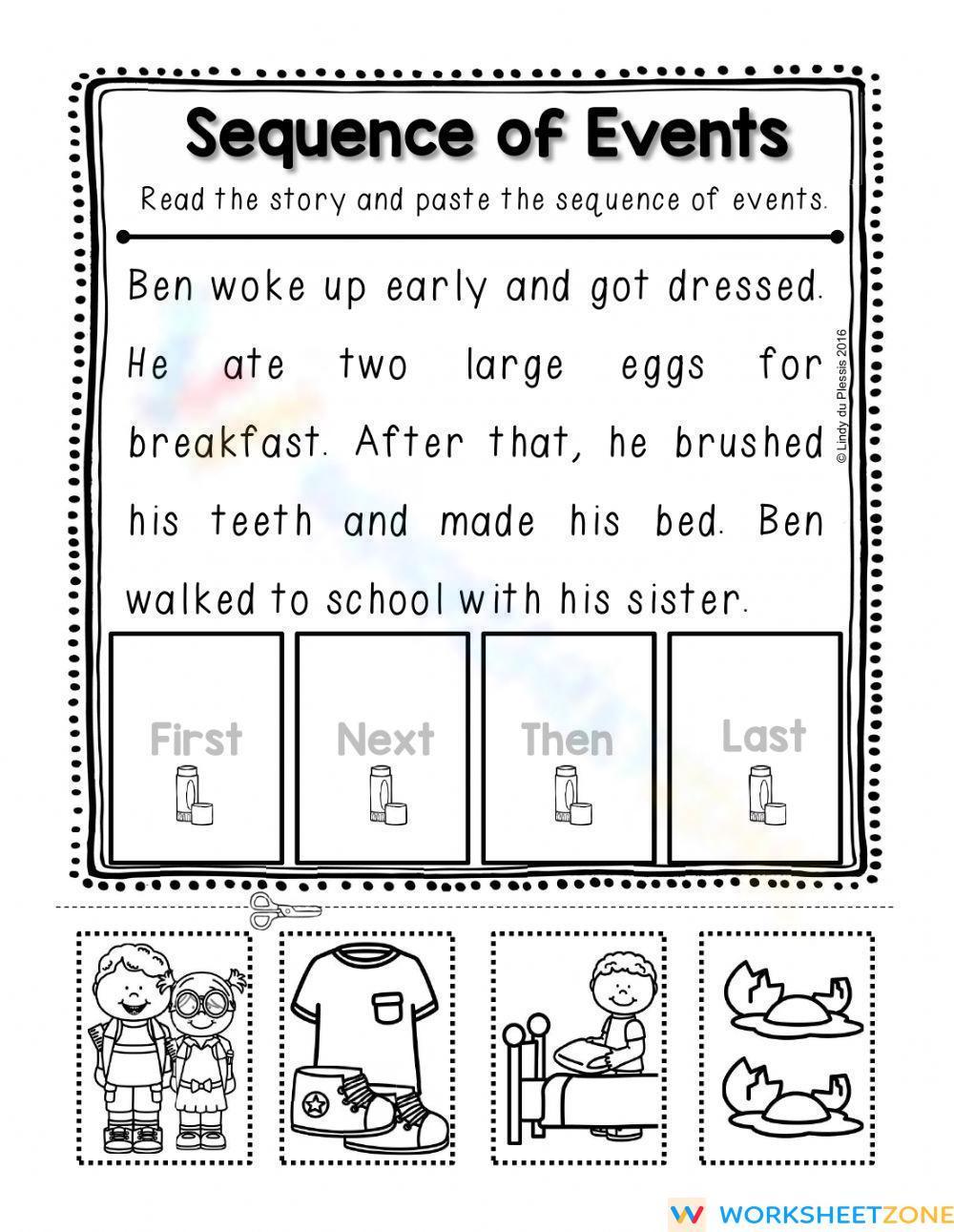 Sequencing Worksheet Worksheet