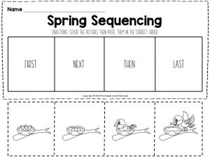 Sequencing Worksheets for Kindergarten - The Keeper of the Memories